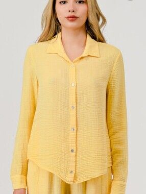 Donni Gauze Button Down Shirt